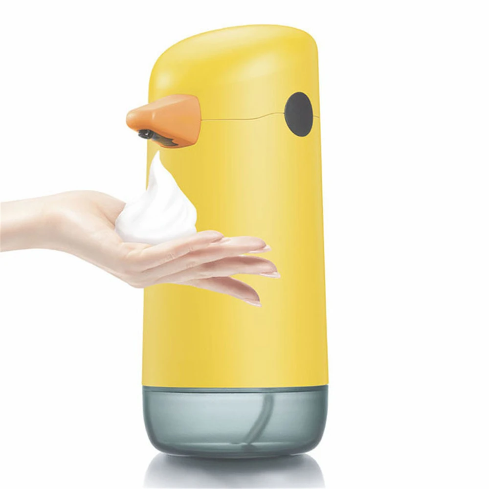 Children Auto Foam Soap Dispenser Little Yellow Duck Smart Sensor Liquid Soap Dispenser Touchless Hand Sanitizer for Bathroom