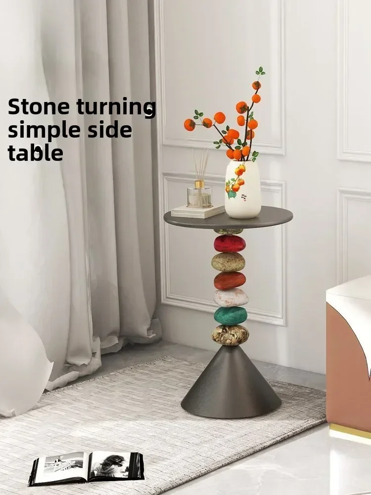 

ZLight Luxury, Creativity, Side Table, Small Apartment Living Room, Side Table, Balcony Storage, Flower Stand, CornerZ