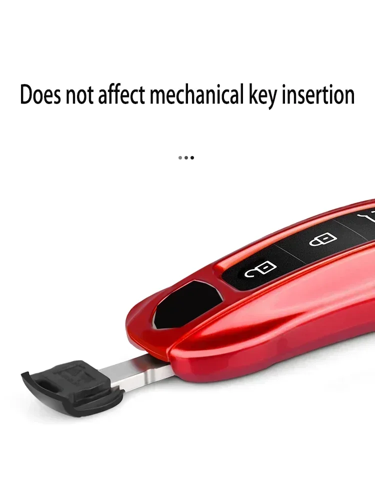 Remote smart car solid color ABS key cover For Porsche Panamera Macan 718 Taycan 911 Cayman Boxster 9yA 971 Car Accessories