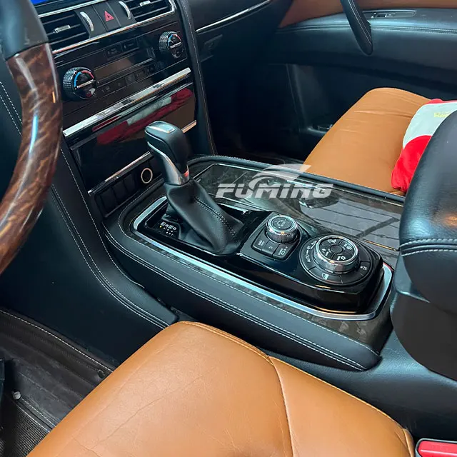 PATROL de pièces intérieures de voiture de luxe de 23 styles avec panneau de boîte de vitesses de commande centrale modifié conception de panneau décoratif en bois de pêche