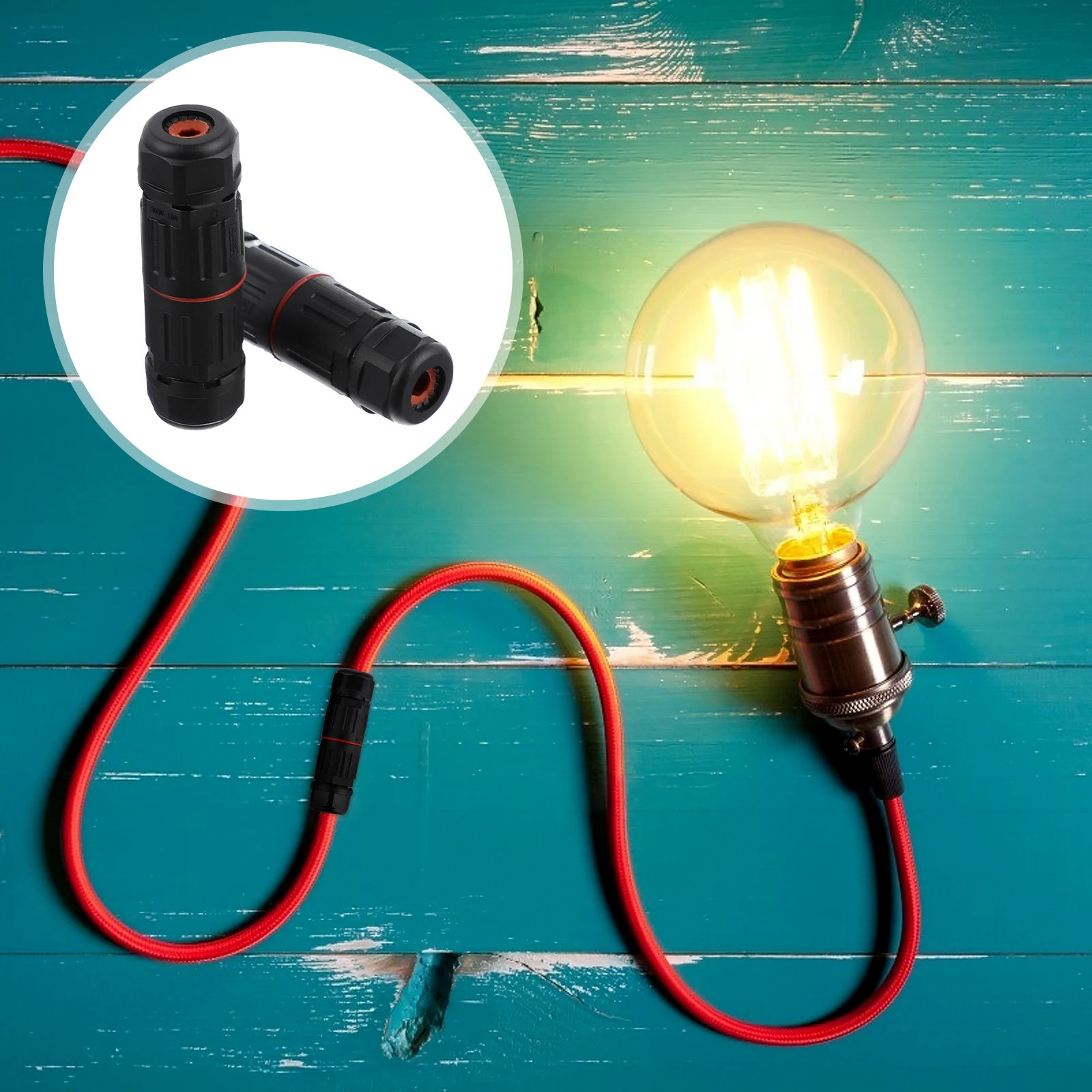 

2 Pcs Waterproof Connector Landscape Wire Connectors for Outdoor Lighting Electrical