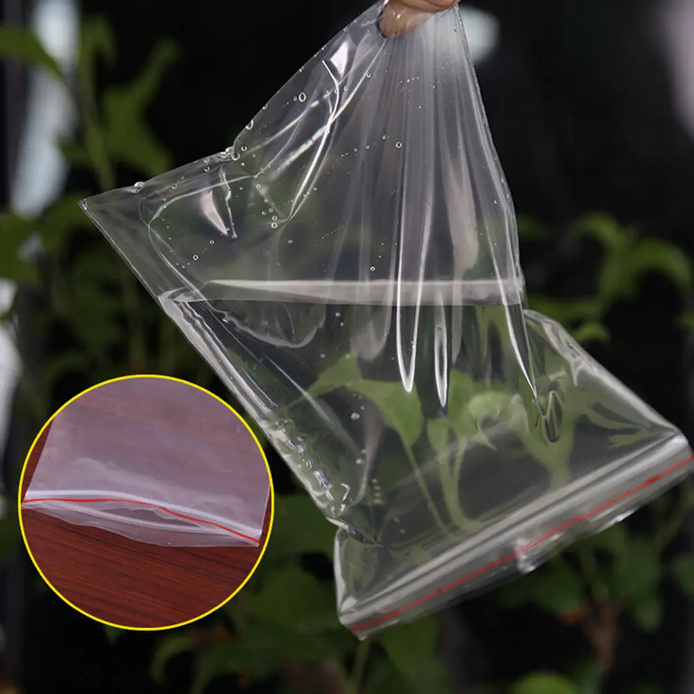 100Pieces 5x7cm Thick Heavy-Duty Clear Reusable Zipper Seal Bags Approved for Beads Buttons Coins Jewelry Storage
