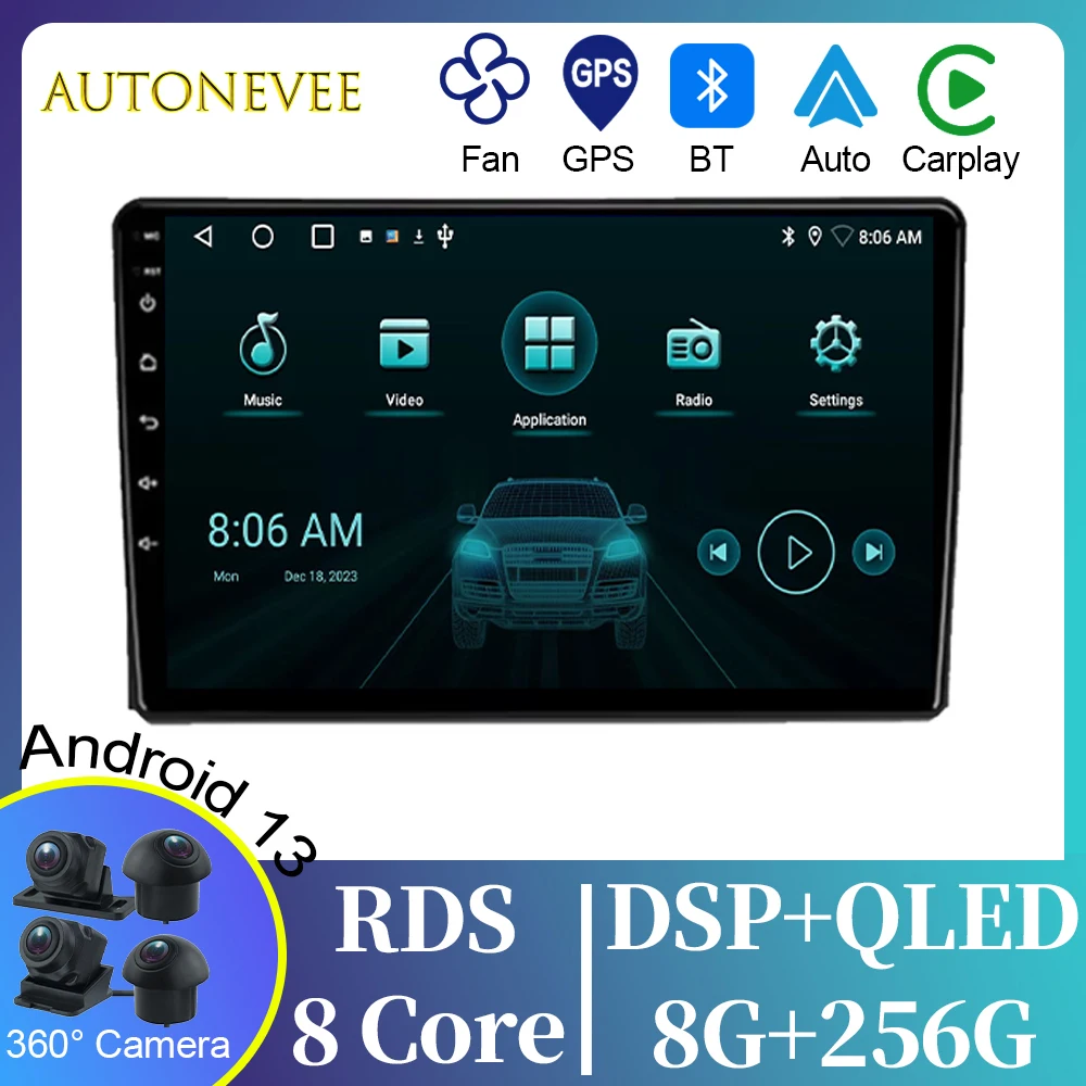 Car Radio GPS For Ford Fusion 1 2005-2012 Video Player Android Auto Navigation head unit Multimedia Stereo Carplay No 2din DVD