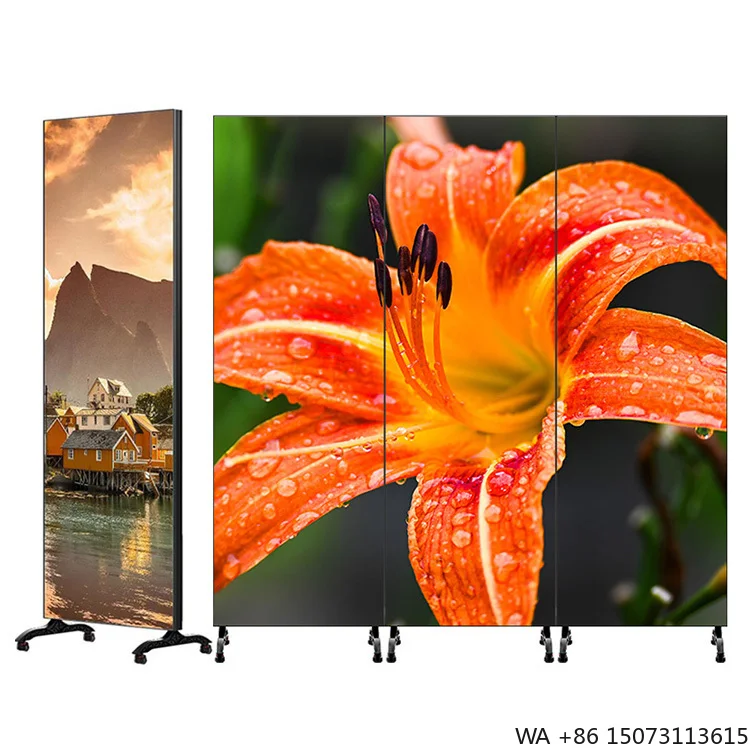 オンホイールズ P2.5 LEDライトポスター - 屋外モバイル広告ディスプレイスクリーン