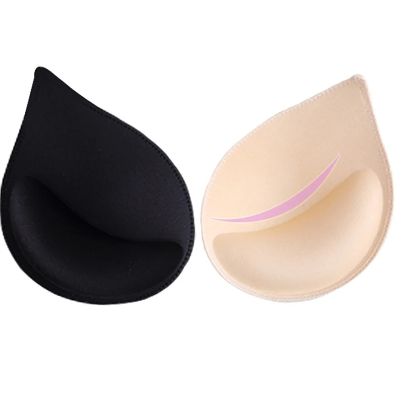 3-1Pair Sponge Push Up Bra Pads for Women Invisible Insert Swimsuit Bikini Breast Enhancers Chest Cup Pads Bra Accessories