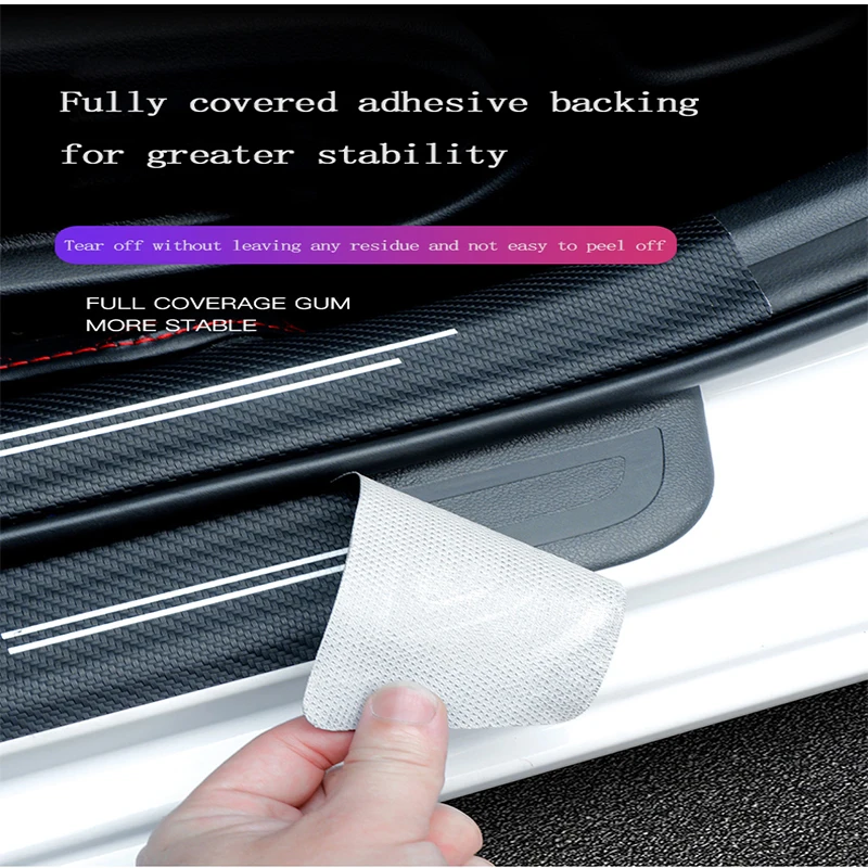 

For Lexus IS250 IS300H NX300H IS200 CT200H 200D RX400H ES RX GX UX 300H Carbon Fiber Car Door Threshold Sticker Trunk Sill Film