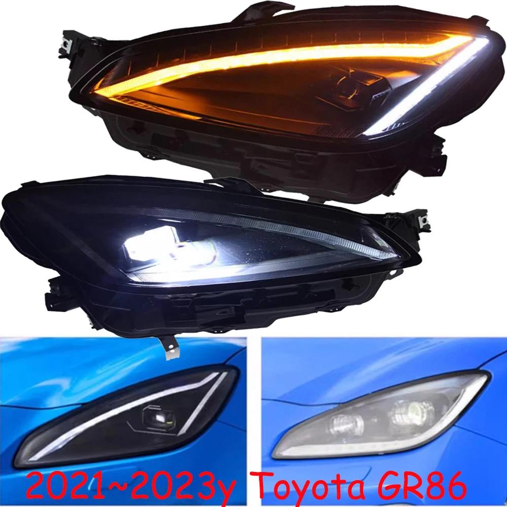 

Автомобильный передний фонарь для Toyota GR86 Фара Toyota86 GT86 LED 2021 ~ 2023y автомобильные аксессуары DRL противотуманные фары для Toyota GR86