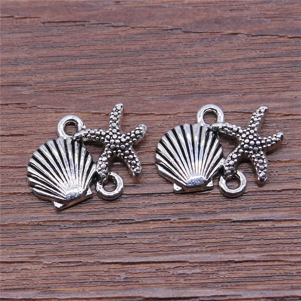 الأصلي نجم البحر شل موصل الملحقات أجزاء الأولاد مجوهرات الحرفية الضخمة