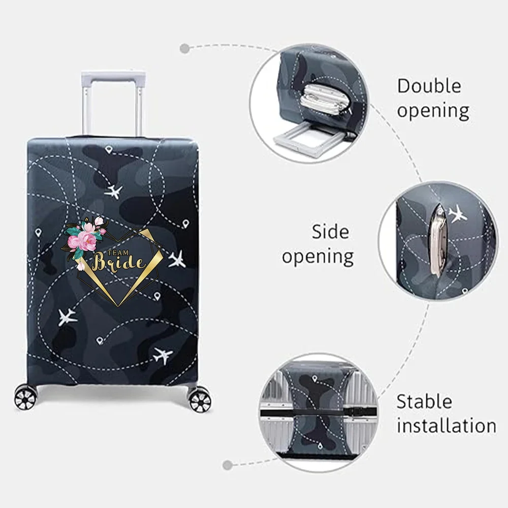 Luggage Covers 18-32inch Protector Travel Luggage Suitcase Protective Cover Stretch Dust Covers Print Bride Series