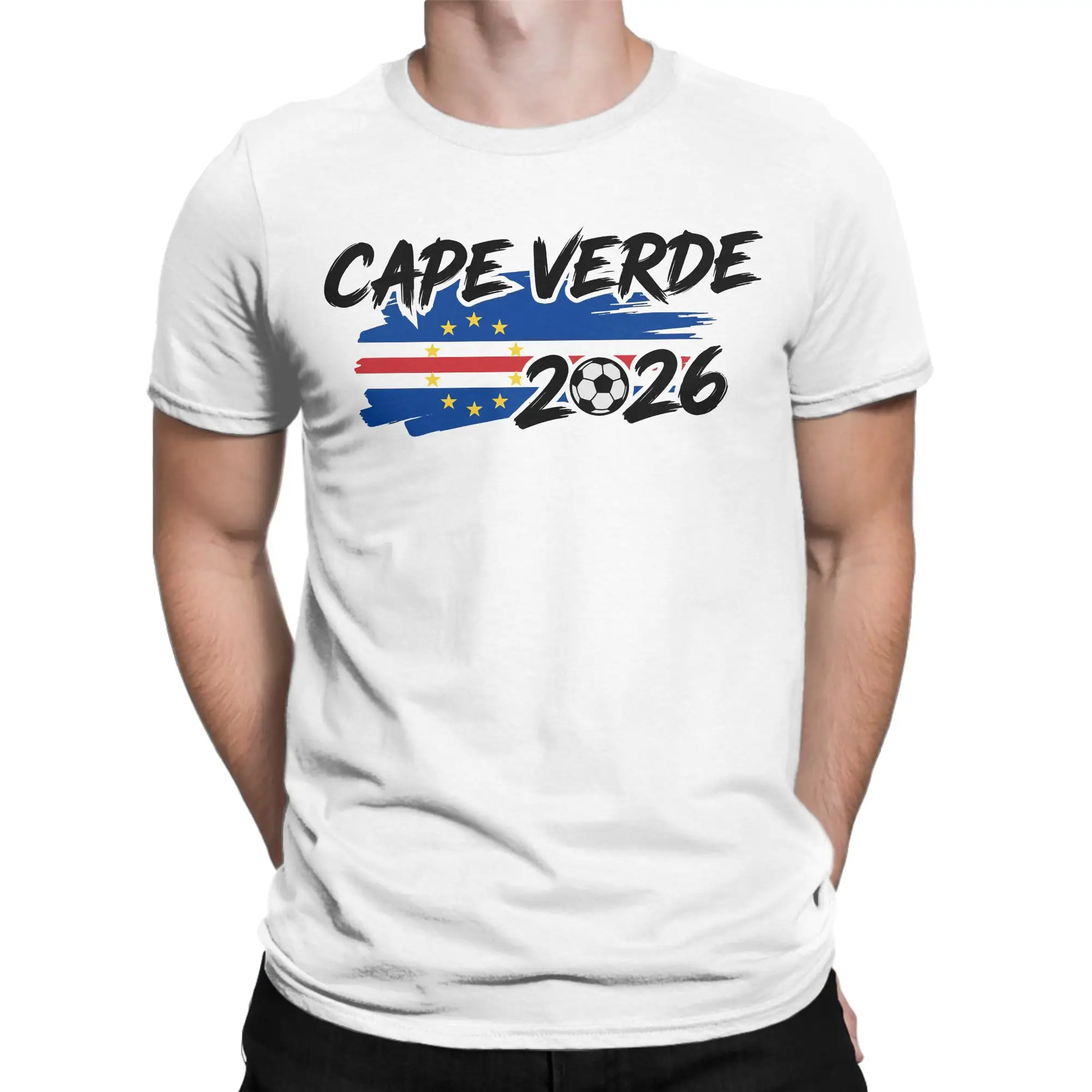 Men's Cape Verde Flag Cabo Verde T Shirt  Pure Cotton Clothes Unique Short Sleeve O Neck Tee Shirt Gift Idea T-Shirts
