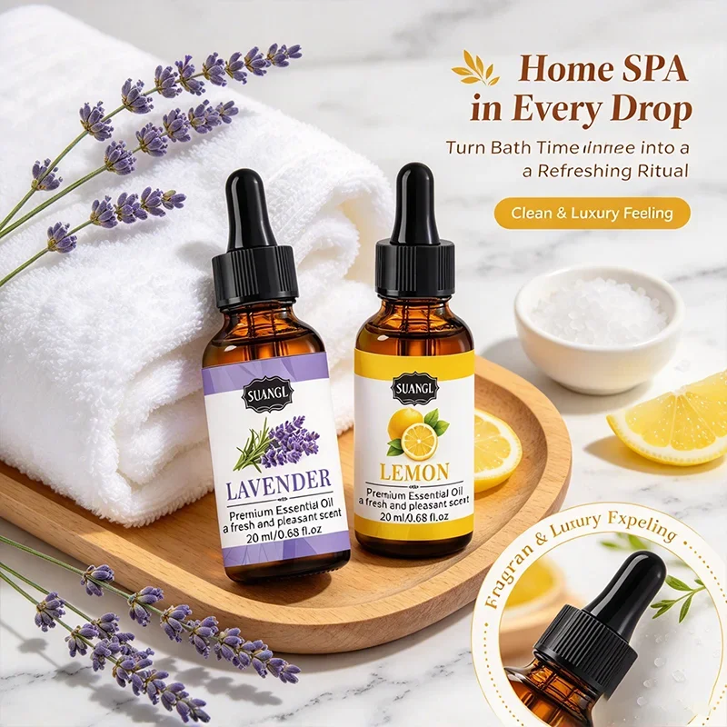 20ml Natural Eucalyptus Essential Oil for Aromatherapy Diffuser Relieves Stress & Improves Sleep for Home Office Yoga Room