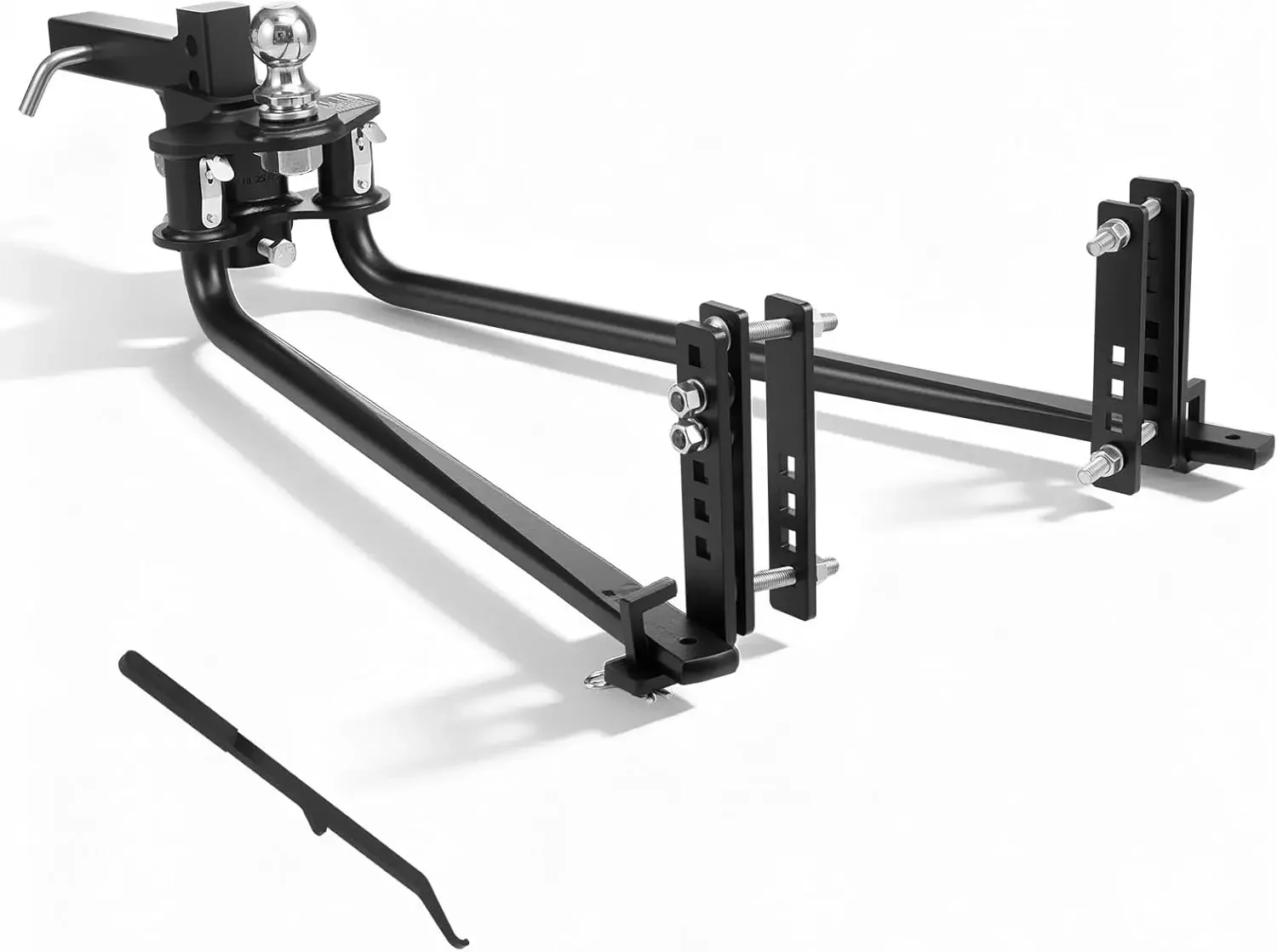Weight Distribution Hitch, 6000 lbs Max Towing & 600 lbs Max Tongue, Weight Distributing Hitches Kit with Sway Control Includes
