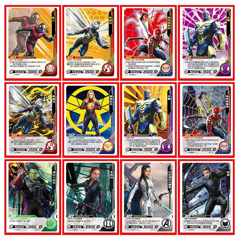 KAYOU Marvel Avengers Cards Iron Man Cosplay Heroes Battle Game Cards Board Game TCG SSR/SR/R/HR/LR Toys Kids Christmas Gifts