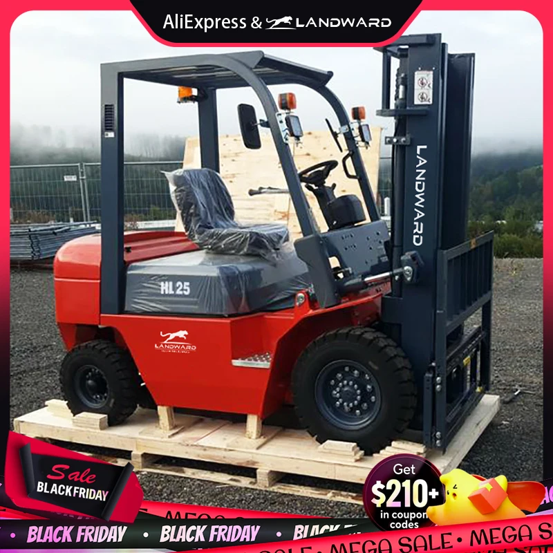 EPA Agricultural High Quality 4WD Diesel Forklift 3 Ton High Power All-In-One Counterbalance Forklift Euro 5 Engine Customized