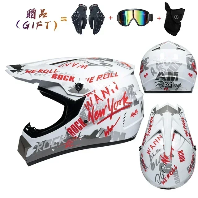 Motorhelm Full Face Racing Off Road Cross Motocross Capacete Motocross Cascos Para Motos Mountain Downhill Fiets DOT