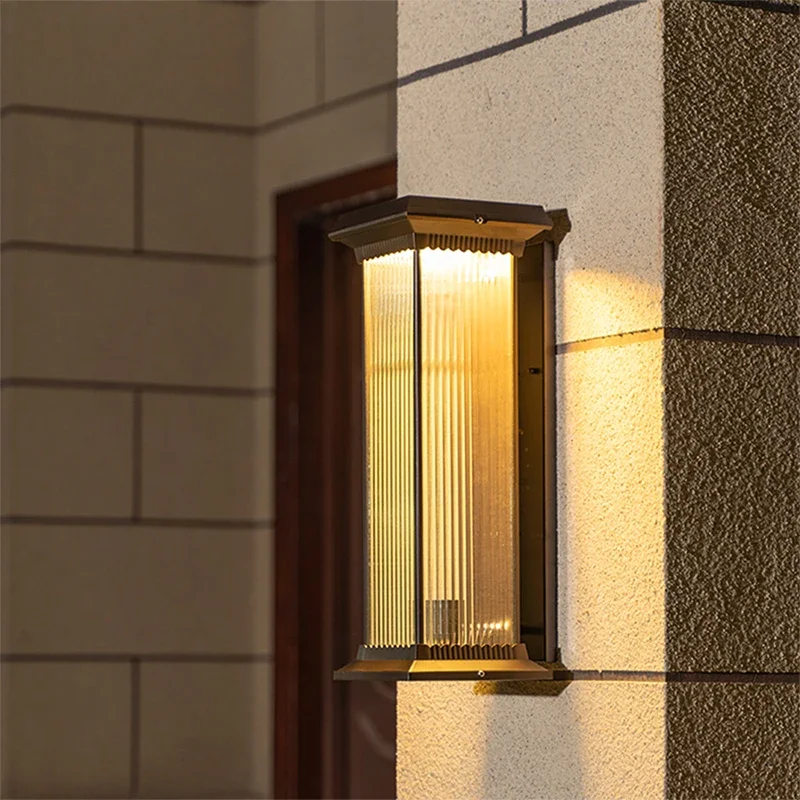 SOFITY Contemporary Solar Outdoor Wall Lamps Simplicity Waterproof Creative Balcony Hallway Courtyard Villa Gate Hotel