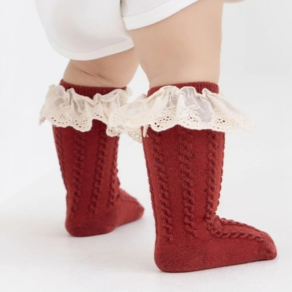 

New Red Compression Stocking Breathable Sweat-absorbing Toddler Hosiery Leg Warmers Baby