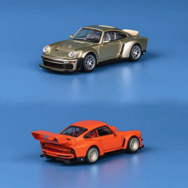 

Масштаб 1:64 Porsche 911 Singer DLS Turbo Road Модифицированный автомобиль Моделирование автомобиля из сплава Статический дисплей Подарок Коллекционный сувенир