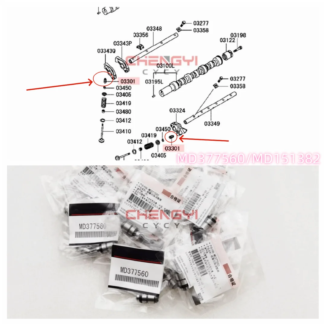 

4G63 4G64 4G13 4G18 6G72 Hydraulic Valve Tappet Valve Adjuster Lifter Lasher For Pajero Montero Shogun V31W V73W V93W MD377560