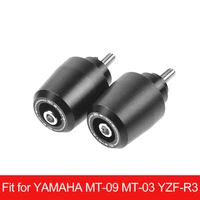 Extremos de manillar de motocicleta, empuñaduras de enchufe, tapas de enchufe deslizantes de 7/8 ''22mm para YAMAHA MT-09 MT-03 YZF-R3 2022-2023