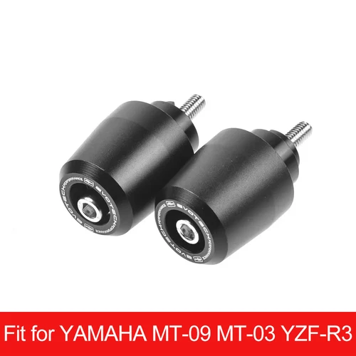 Imagen 1 del producto Extremos de manillar de motocicleta, empuñaduras de enchufe, tapas de enchufe deslizantes de 7/8 ''22mm para YAMAHA MT-09 MT-03 YZF-R3 2022-2023