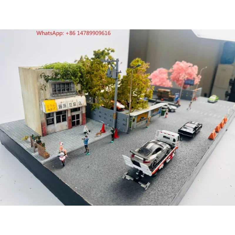1/64 Large Parking Lot: Handmade Miniature Car Park for 1/64 Diecast Vehicles, Hot Wheels Collection & Hobby Display