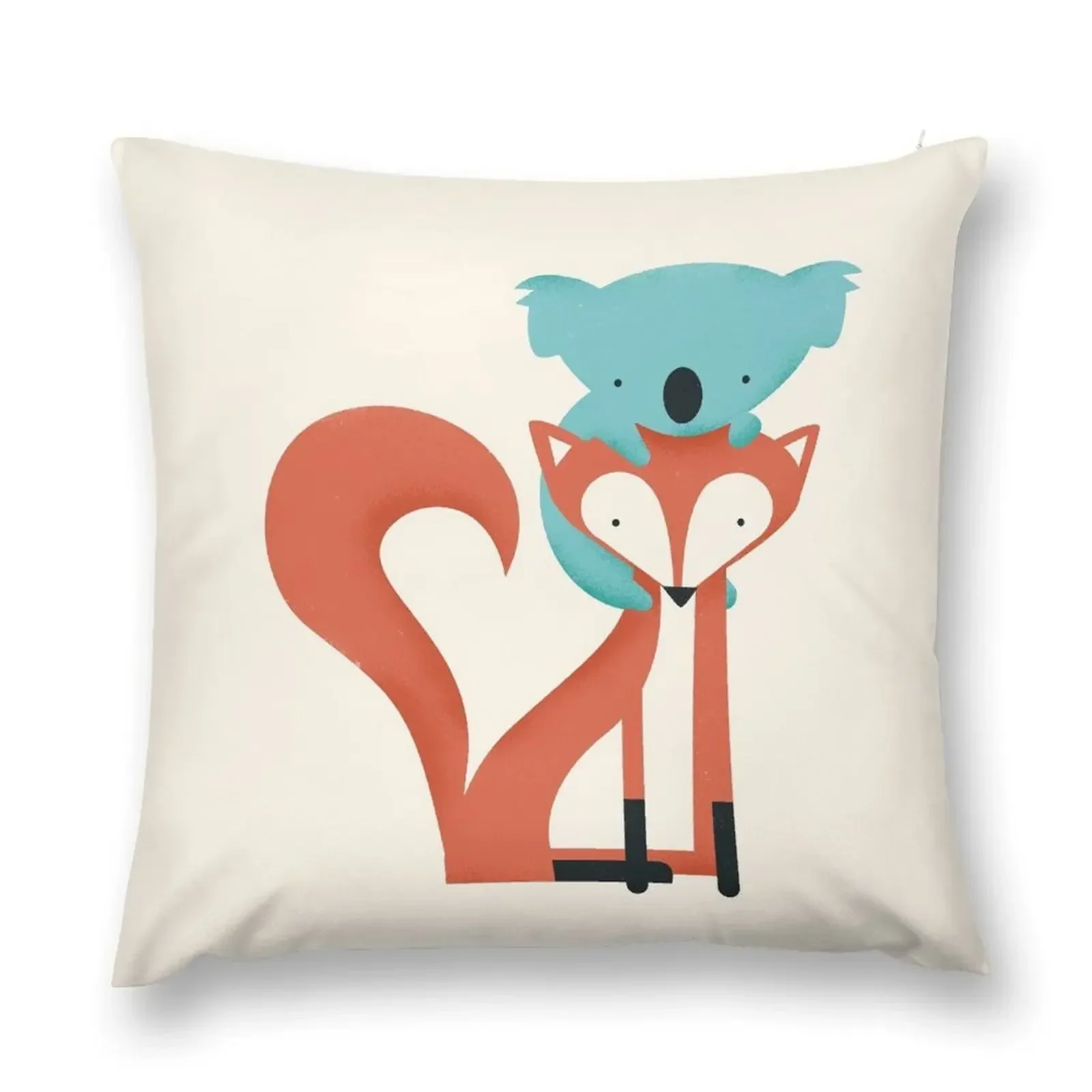 Fox & Koala Throw Pillow Cushion Child Pillowcases Cushion Covers Sofa pillow