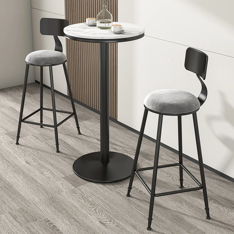 Nordic Light Luxury Bar Chair Designer Modern Creative Comfortable Bar Stools High Quality Adult Banqueta Trendy Furniture