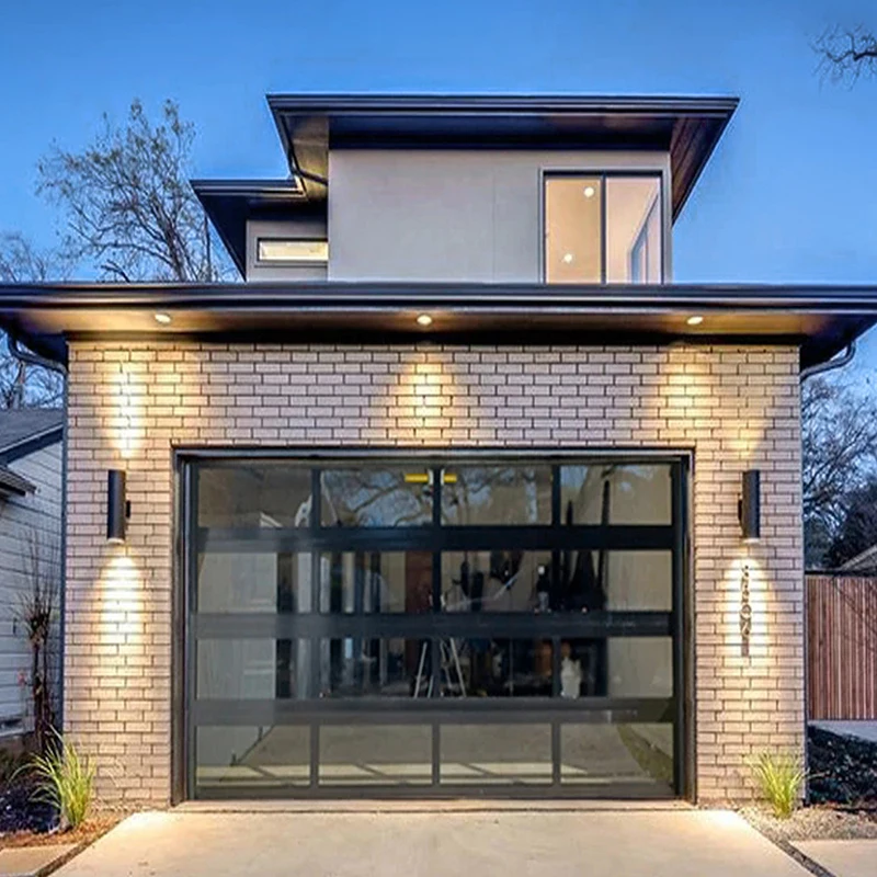 

Modern High-End Aluminium Alloy Beautiful Generous Roll-Up Waterproof Windproof Fully Transparent Garage Door