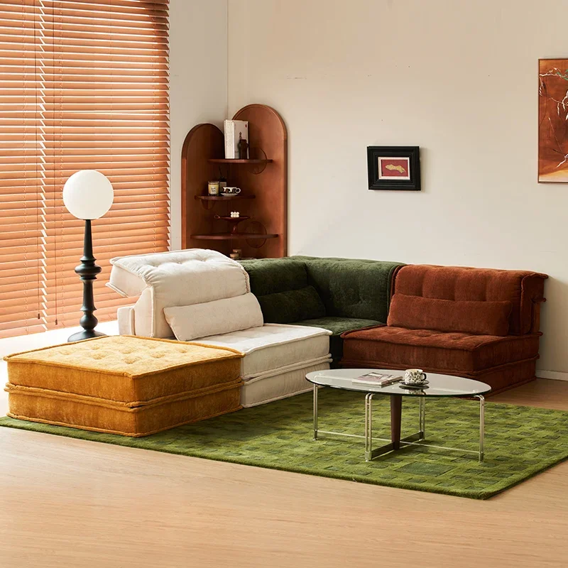 

Mahjong sofa fabric lazy single module sofa