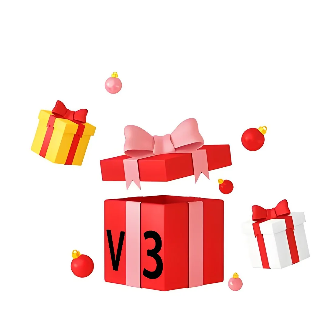 2025 لا الجديدة #   صندوق هدايا دمية فوفو عالي الجودة، إكسسوارات سلسلة مفاتيح V3 لطيفة، هدايا صندوق هدايا دمية لطيفة #5