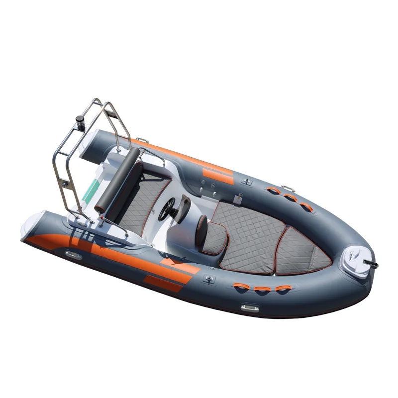 

PVC Hypalon 6 Capacity 430cm Rigid Hull Fiberglass Inflatable Rib Boat for Sale