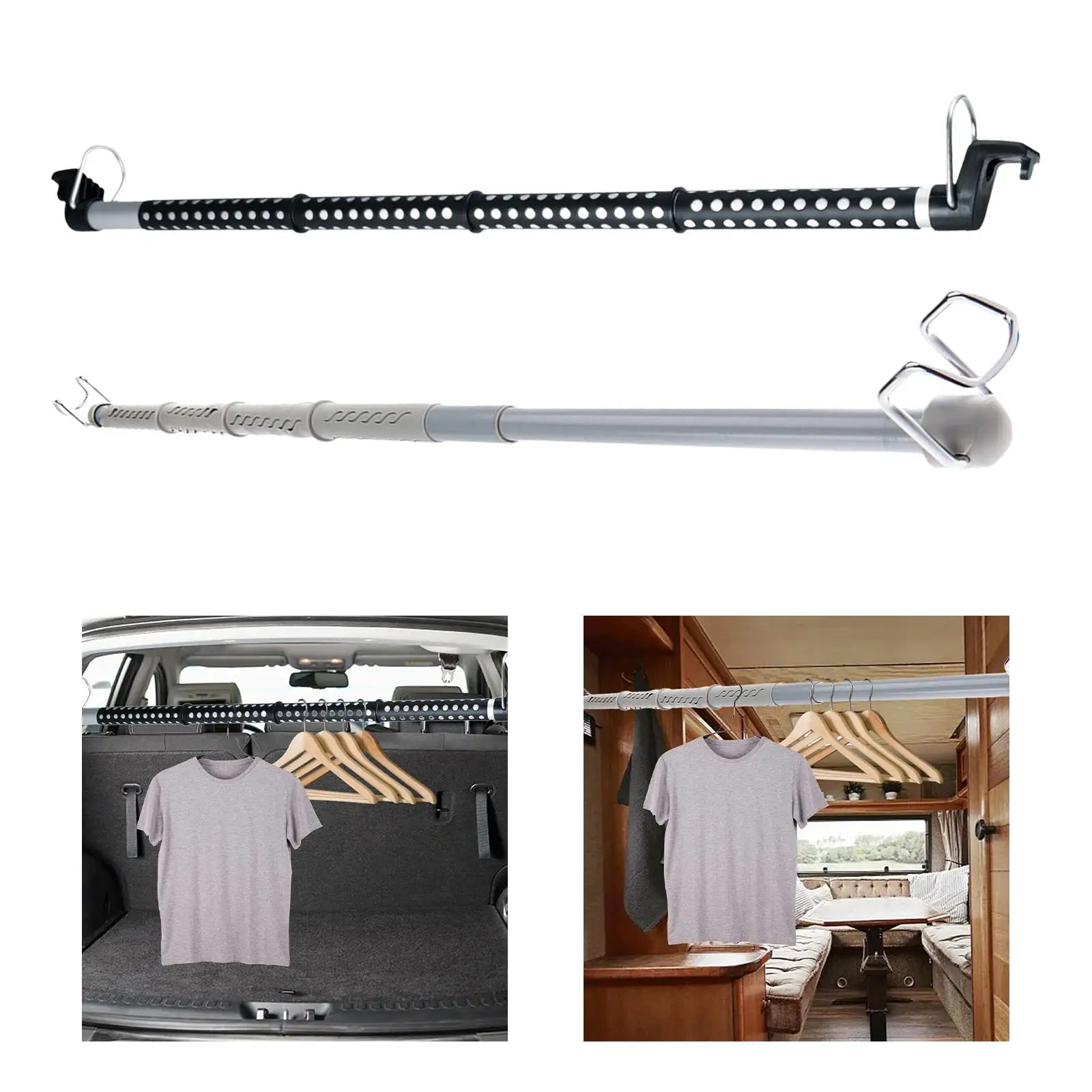 

Car Clothes Hanger Bar Adjustable Telescopic for Vehicles Automotive