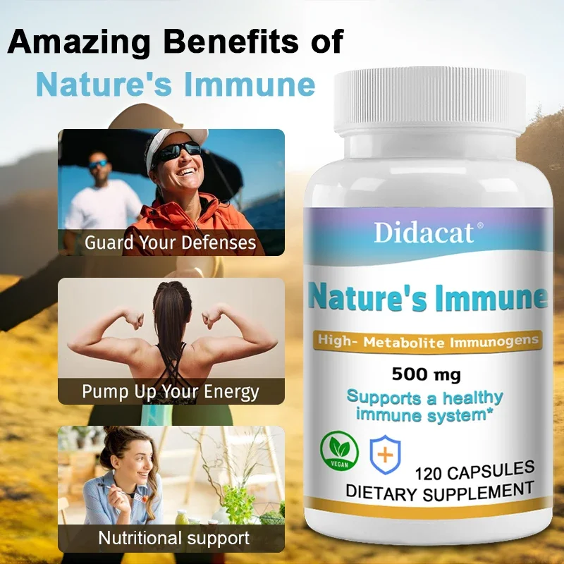 Natural Immune Supplement - Dried Yeast Fermentation 500 Mg, Defense Advanced Immune Dietary Supplement Vegetarian