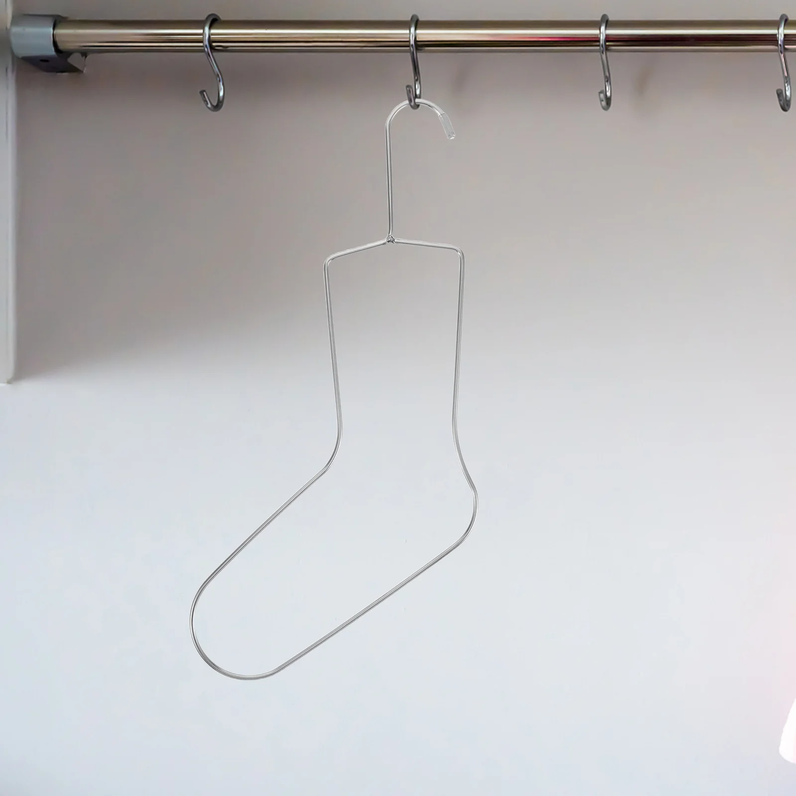 2Pcs Sock Blockers Metal Display Rack Knitting Crochet Drying Shaping Sock Holder Stretchers Knitting Rack