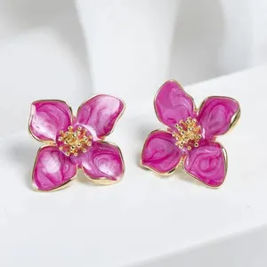 Epoxidohrringe für Frauen, koreanischer Ohrring, Mode, süße Juwelen für Mädchen, Frühling, Sommer, neu 6 Hauptverkäufe Fucsia Belt - №1