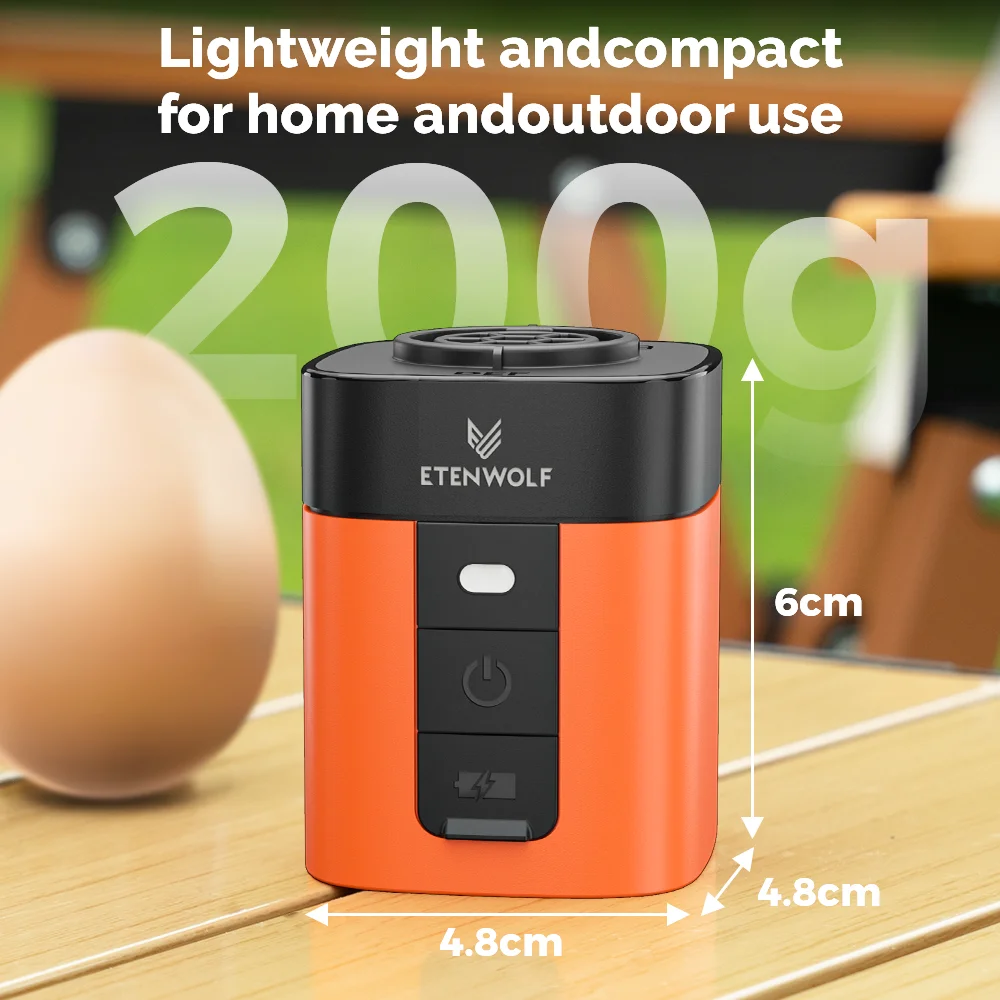 ETENWOLF AIR 3SE Elektrische Luftpumpe 1300mAh Campinglampe Outdoor-Pumpe für Luftmatratzen, Pool-Luftmatratzen, Schlafunterlagen – Detail 14