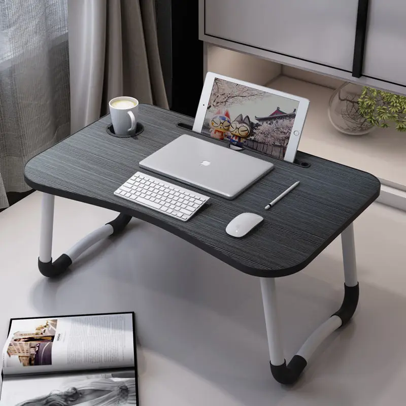 Ultra Large Portable Laptop Bed Table Foldable Desk with Cup Holder Multi Functional Computer Desks Bed Desk for Laptop
