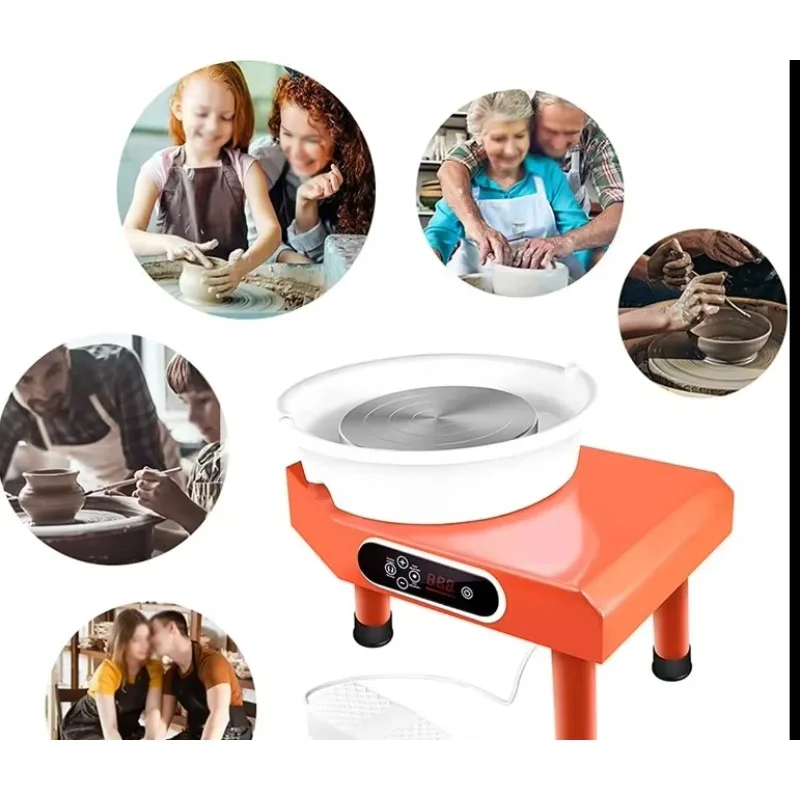 9.8 Inch Electric Pottery Wheel Machine 25CM Clay Tool LCD Touch Throwing Ceramic Machine With LCD Touch for Modelling