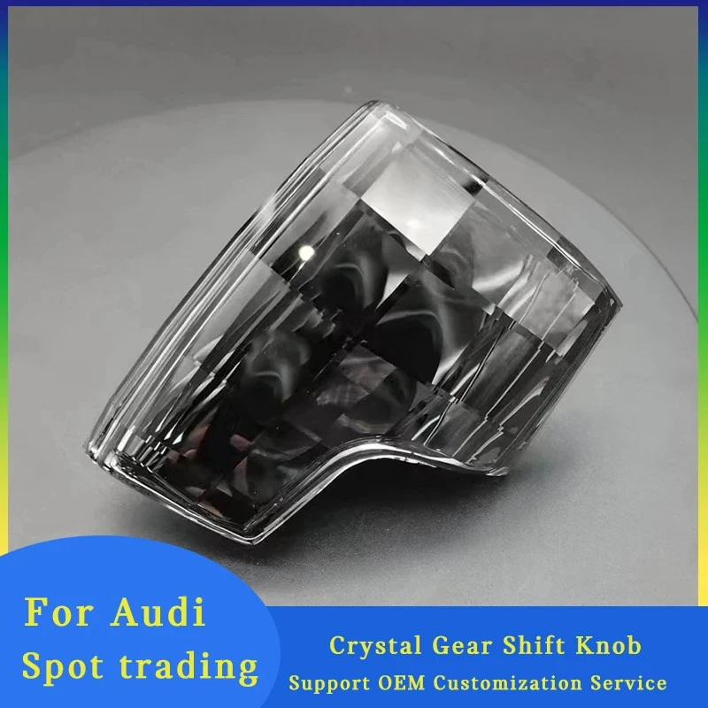 

Crystal Car Handles Handle Gear Shift Knob Shifter Lever For Audi A6 A7 A8 Q8 Q7 C8 2019-2022 Cap Covers Sport back