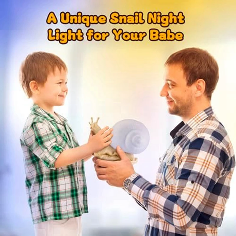 Ślimak lampka nocna 2 tryby światła i 24 kolory Baby Night Light Cute zaprojektowane dla dzieci lampka nocna dla dzieci dla dekoracja sypialni
