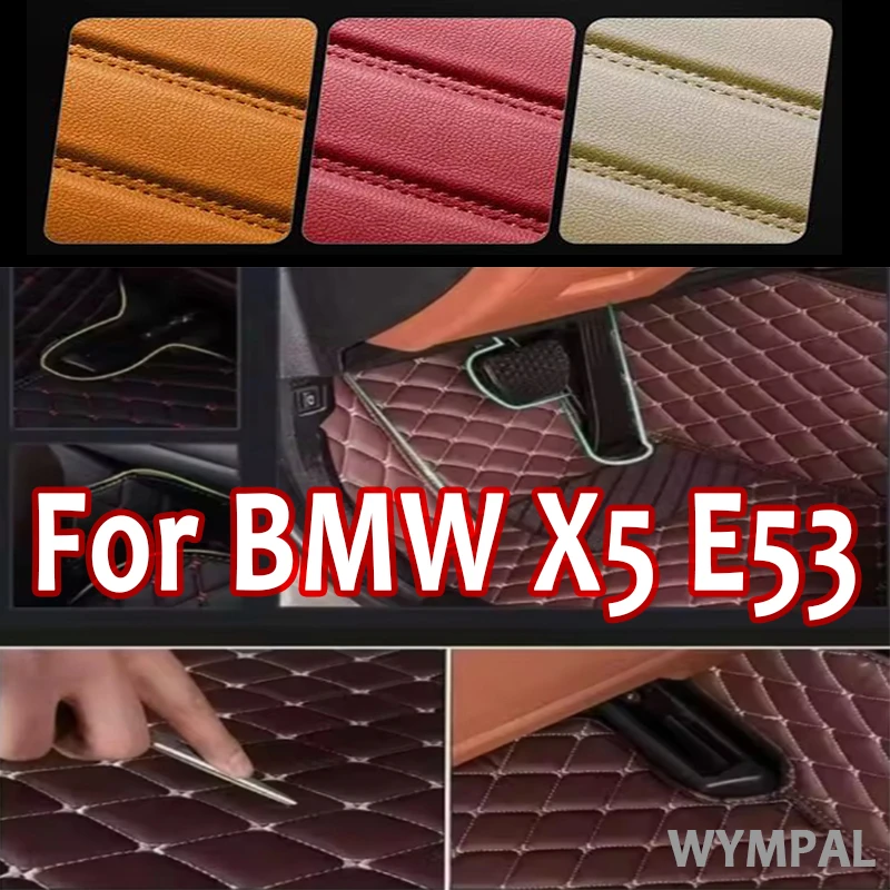 

Luxury Custom Automotive Car Floor Mats For BMW X5 E53 2004 2005 2006 2007 2008 Auto Luxury Leather Men Women Car Mats Full Cove
