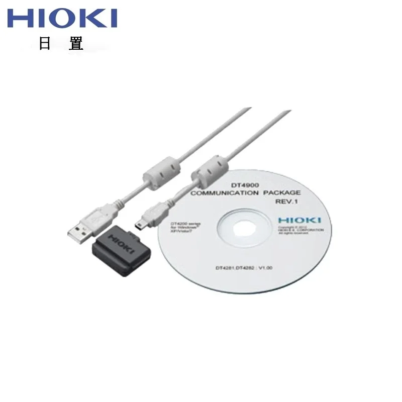 HIOKI DT4900-01 USB communication includes data cable, the software can be connected to the computer and can be used for multime