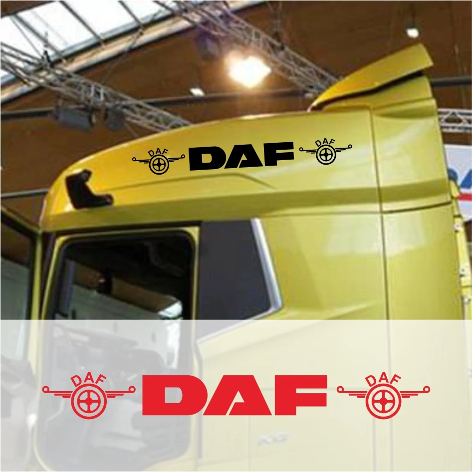 For Daf Truck sun visor sticker/decal for cab lightbox or exterior fit front windshield