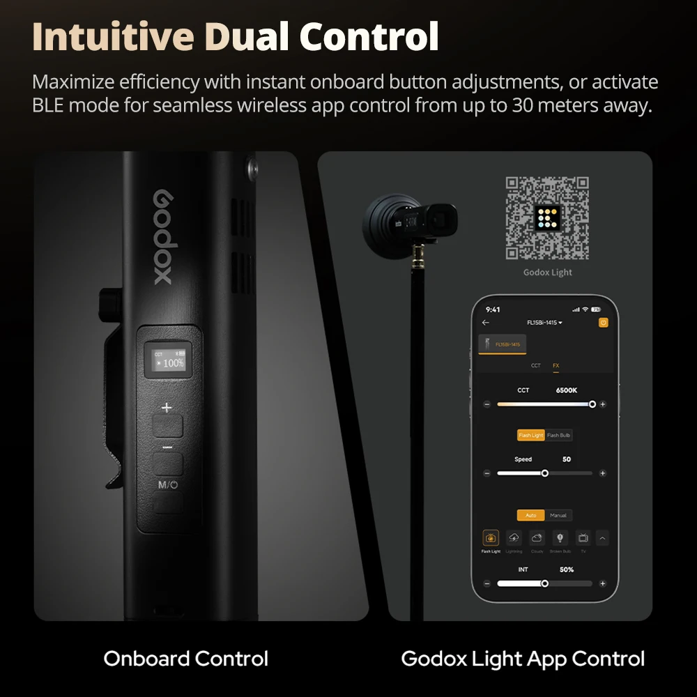 Godox FL15Bi Bi-Color LED Video Light 2800K-6500K