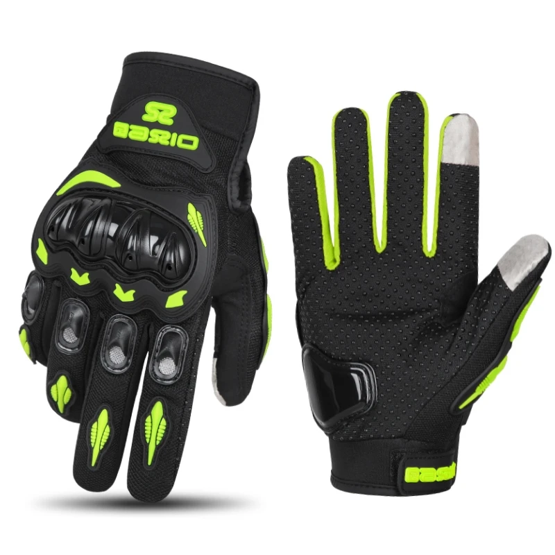 

Summer Breathable Full Finger Motorcycle Gloves Non-slip Wear-resistant Motocross Racing Gloves Touch Screen Moto Biker Gloves