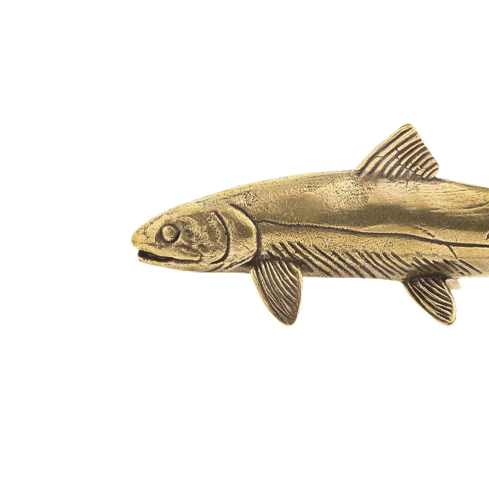 النحاس الأسماك تمثال مكتب توبر العتيقة الحرفية سطح المكتب زخرفة حسن الحظ محظوظ تمثال لمكتب غرفة المعيشة الجدول حديقة