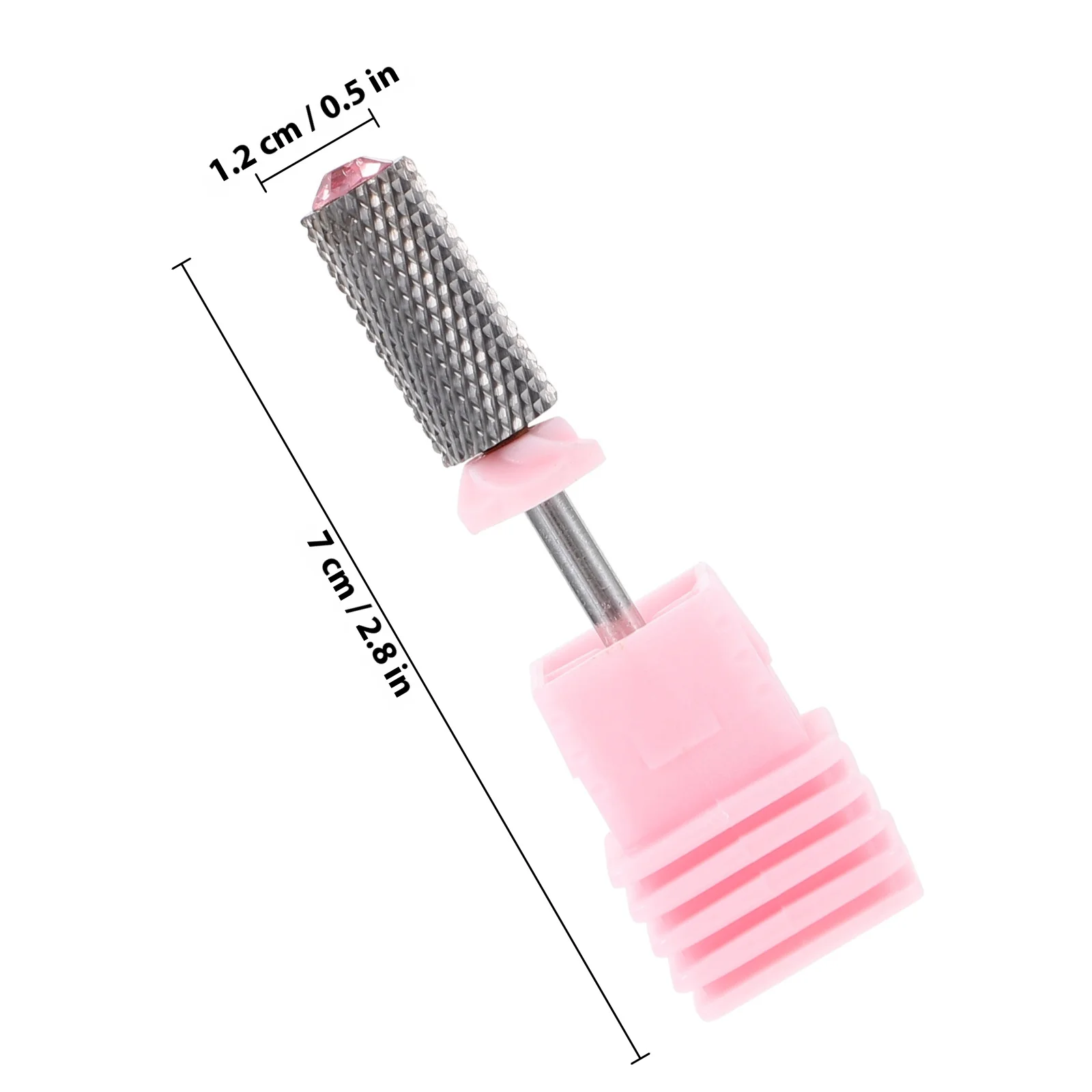 アクリルネイル用メタルグラインドネイルドリルビット、キューティクルリムーバー、マニキュアツール、ジェルポリッシュ除去、簡単装着電動ネイルファイル