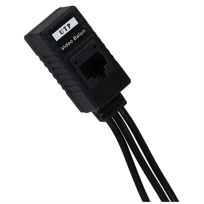 1 Paar 3 In 1 Plug Bnc Male Naar RJ45 Audio Video Voeding Balun Transceiver Voor Cctv Camera