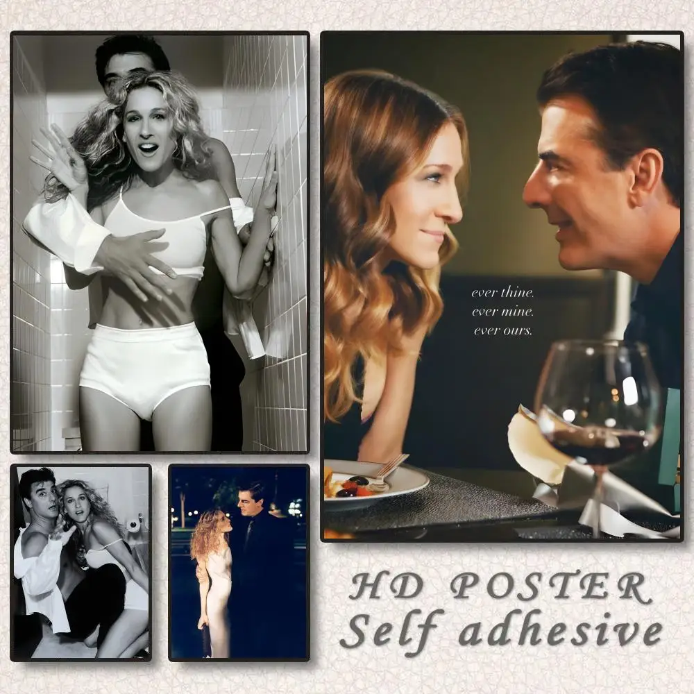 

Carrie and Mr Big Poster Aesthetic HD PVC Wall Art - Waterproof UV Resistant For Home Bar Office